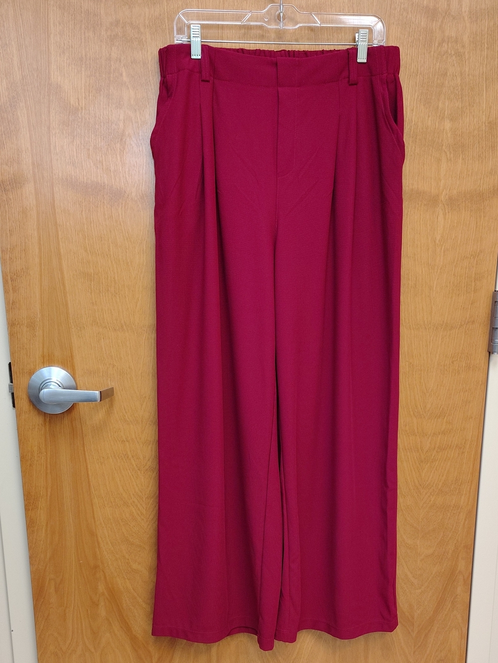 Halara Flex High Waisted Pocket Wide Leg Waffle Work Pants Anemone